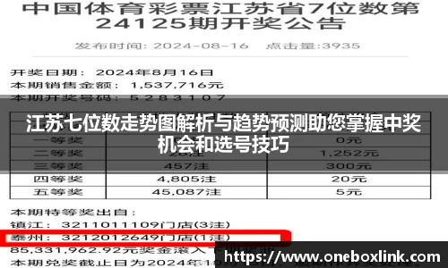 江苏七位数走势图解析与趋势预测助您掌握中奖机会和选号技巧